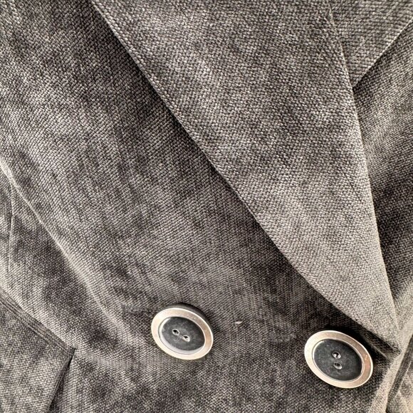 Ashley By Twenty Six International Womens Blazer Jacket L Double Breasted‎ Black - Picture 3 of 8